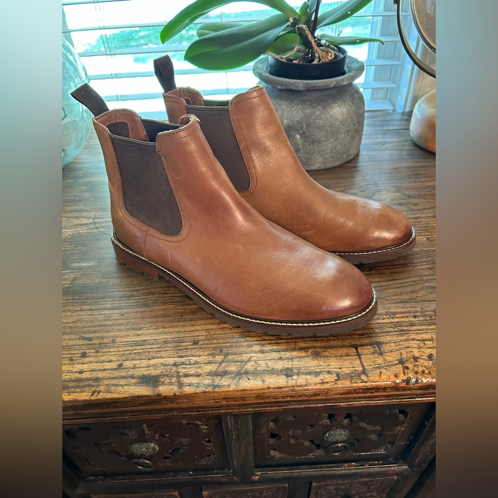 Men’s Rockport Cassius Slip on Leather Boots